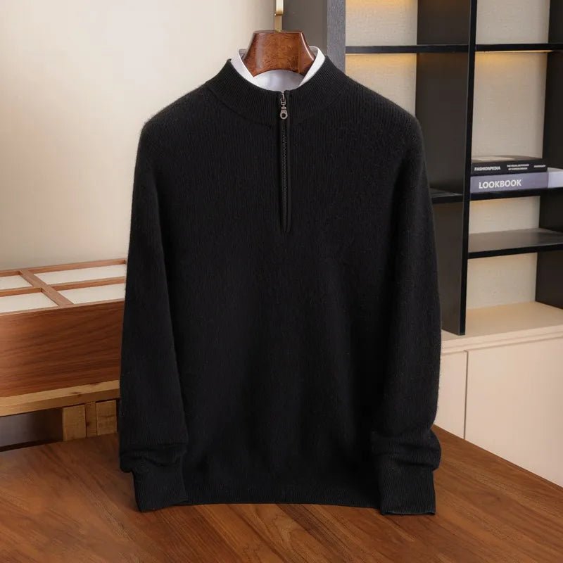 Cambridge Half-Zip Wool Sweater
