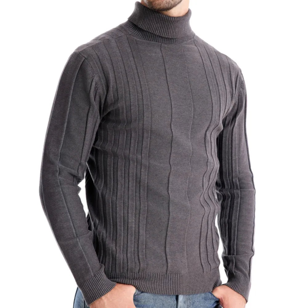 Oxford – Textured Knit Turtleneck