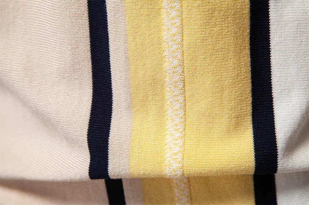 Amalfi Striped Knit Polo Shirt