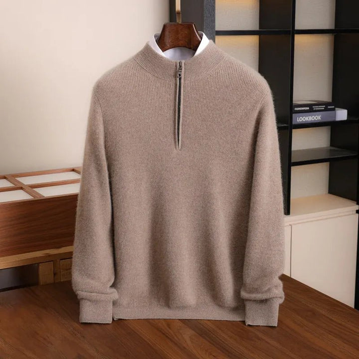 Cambridge Half-Zip Wool Sweater