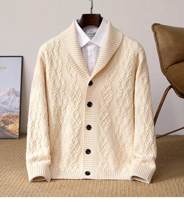 Oxford Cable Knit Cardigan