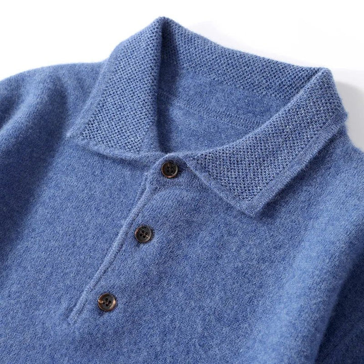Autumn And Winter New 100% Pure Wool Sweater Men's Round Neck Solid Color Thick Loose Wool Knit Bottoming Shirt