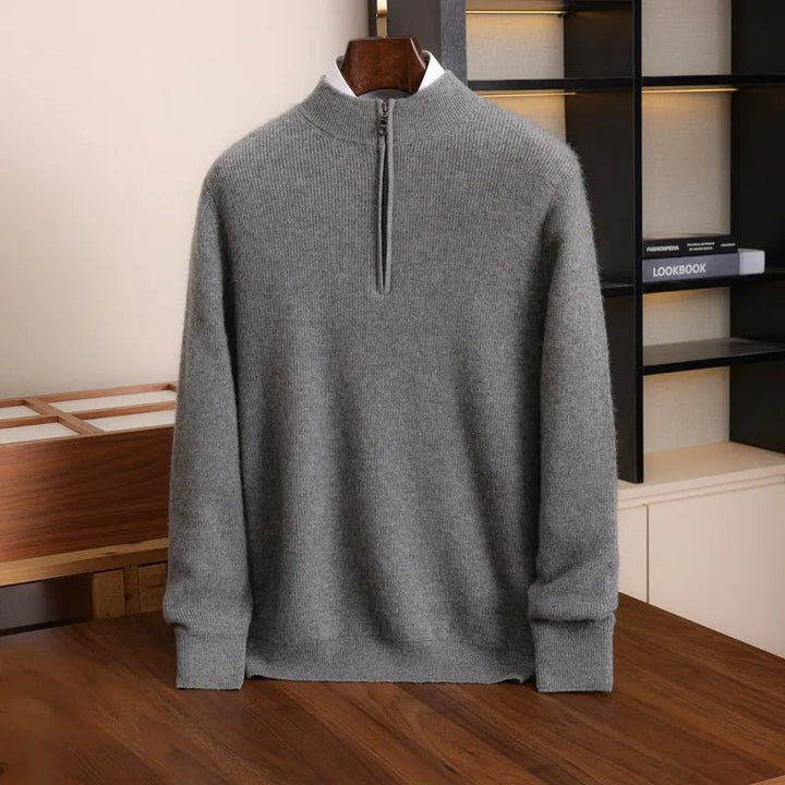 Cambridge Half-Zip Wool Sweater