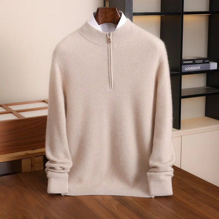 Cambridge Half-Zip Wool Sweater