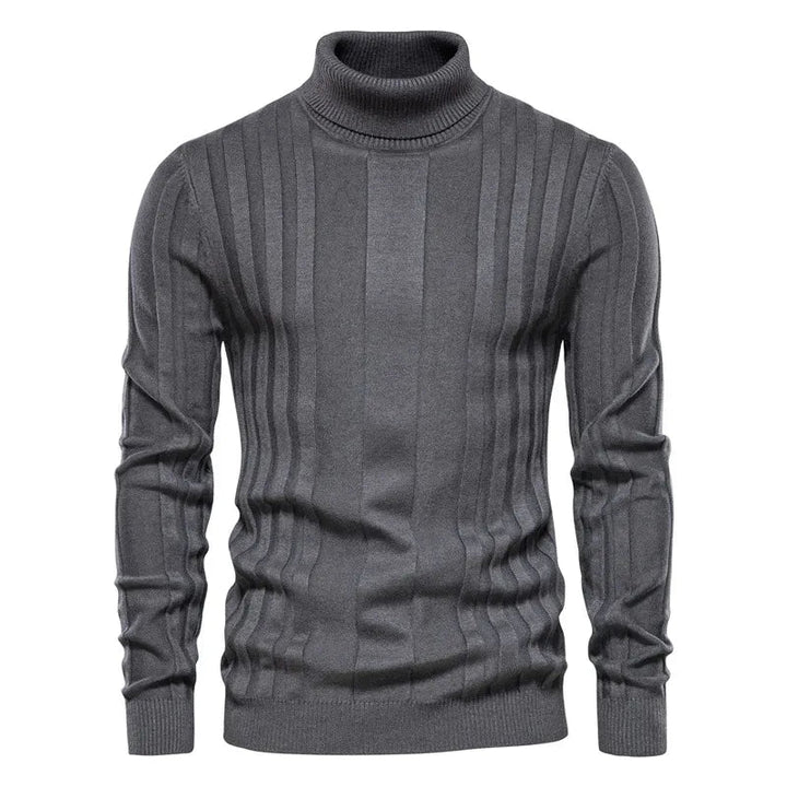 Oxford – Textured Knit Turtleneck