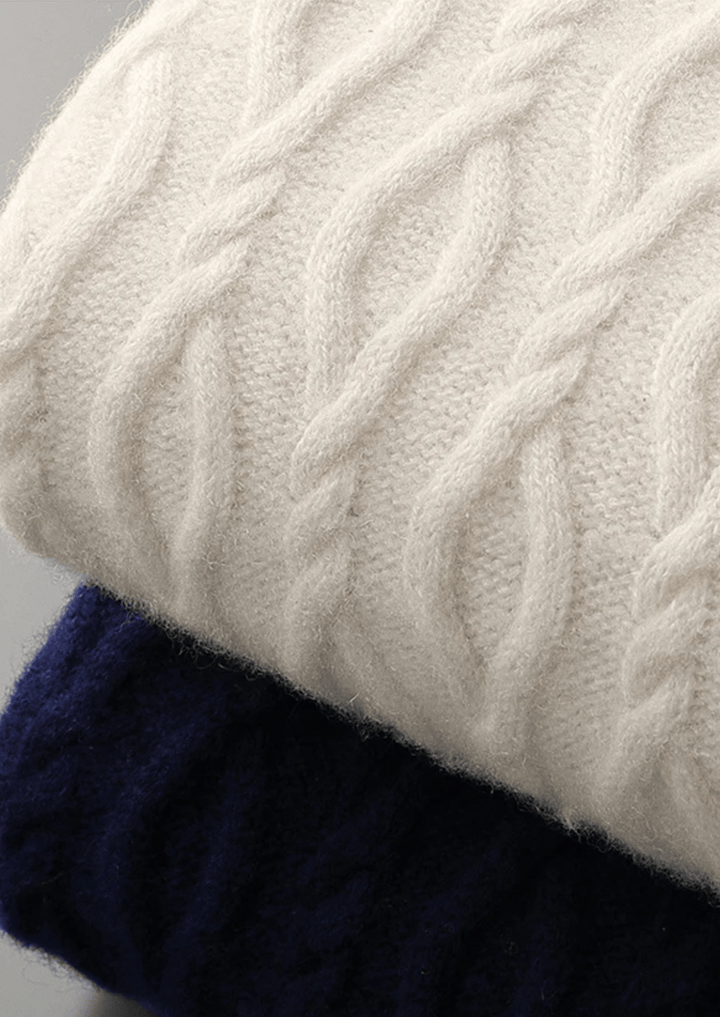 WOOL JACQUARD CREWNECK